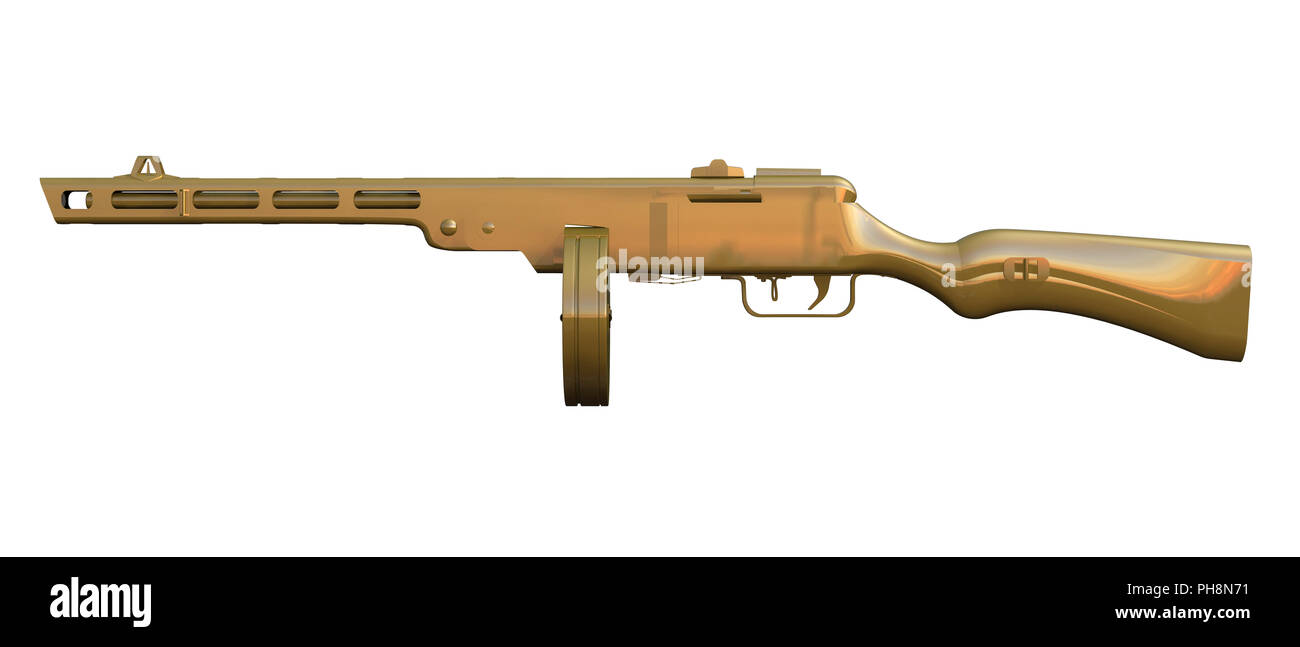 Ppsh 41 Pistolet Pulemyot Shpagina Submachine Gun Stock Photo Alamy