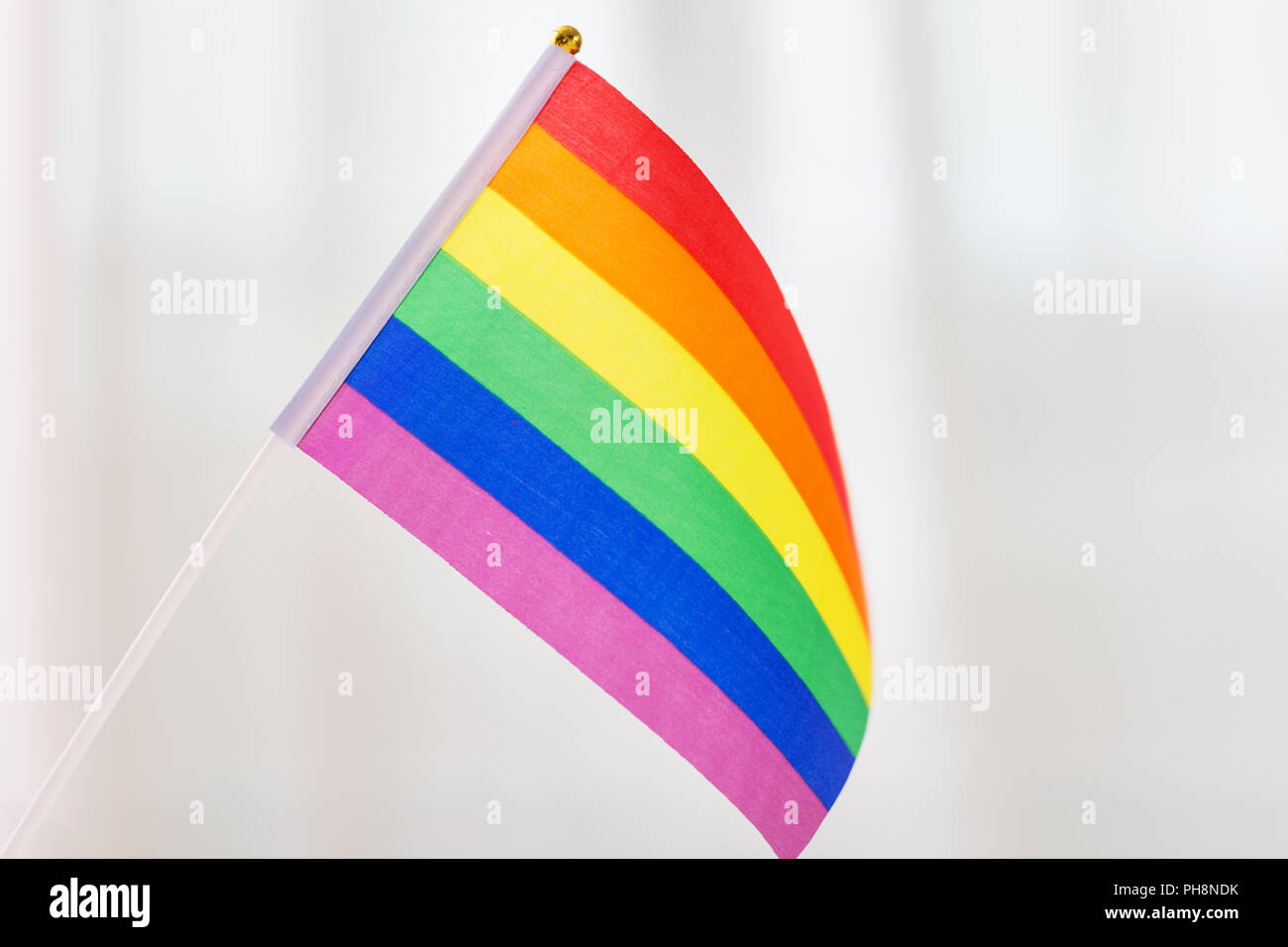 Close up gay rainbow flag hi-res stock photography and images - Alamy