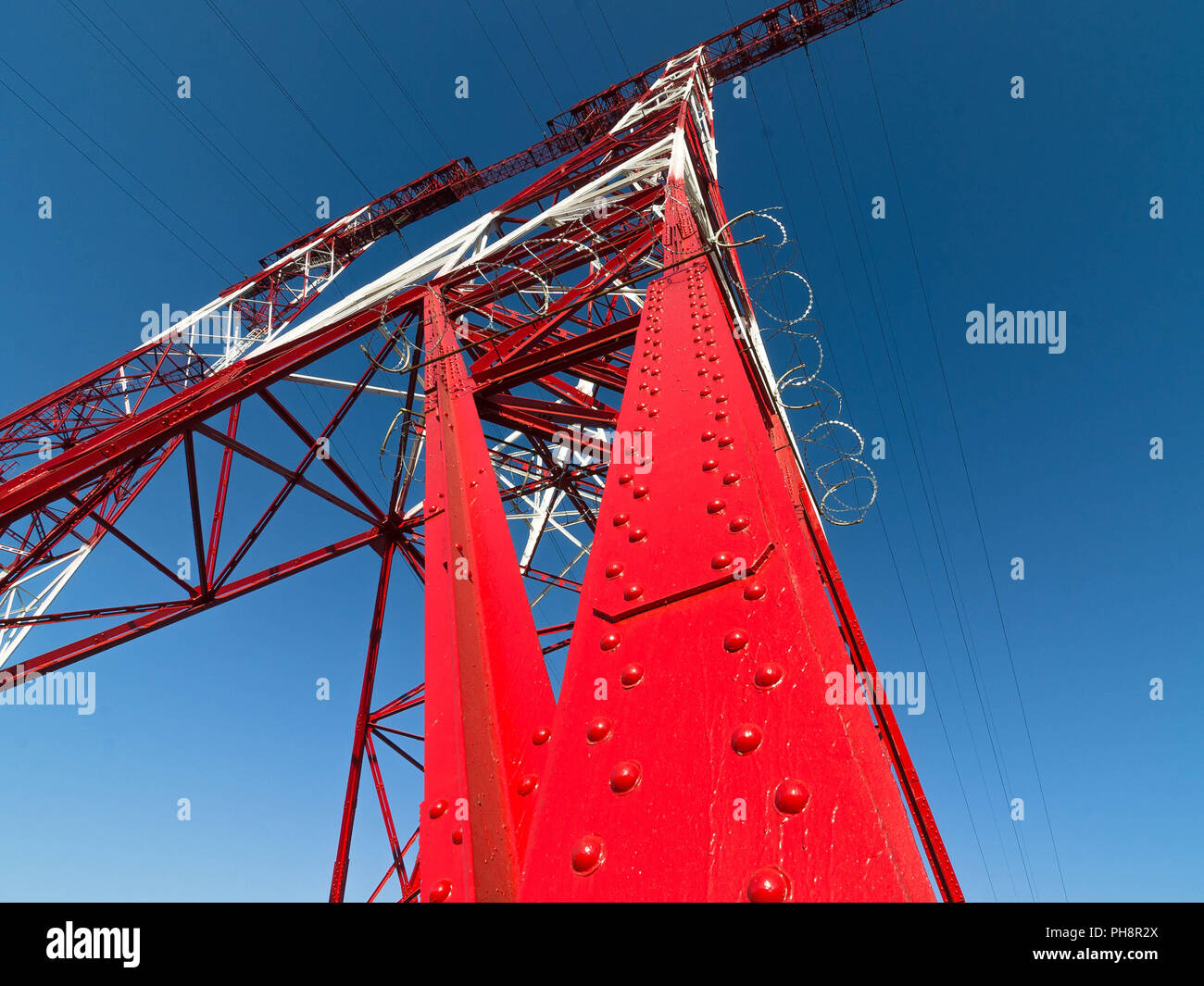 high voltage power line Stock Photo Alamy