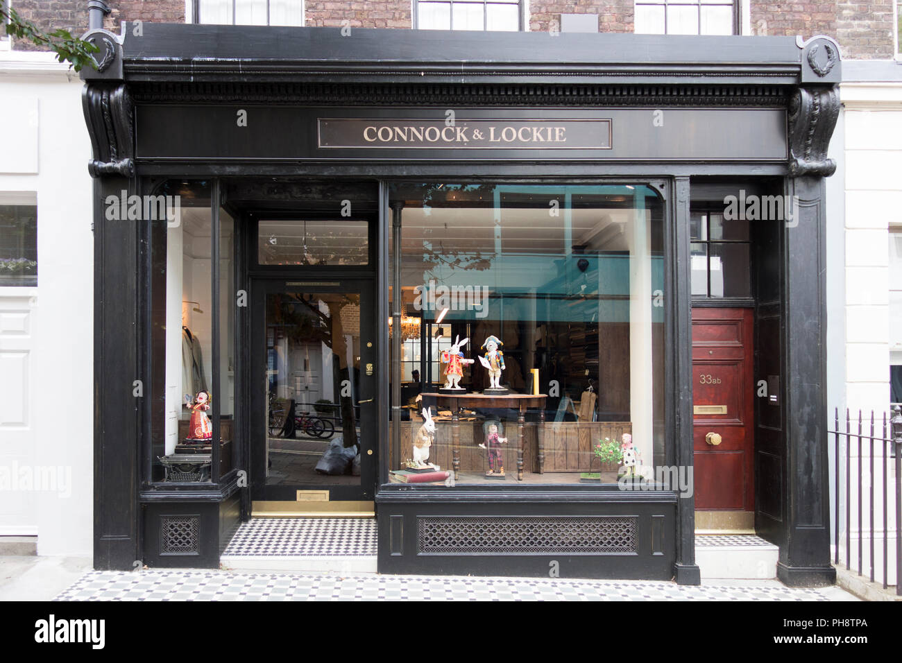 Connock & Lockie tailor's shop on Lamb's Conduit Street, Bloomsbury, London, WC1N, England, UK Stock Photo
