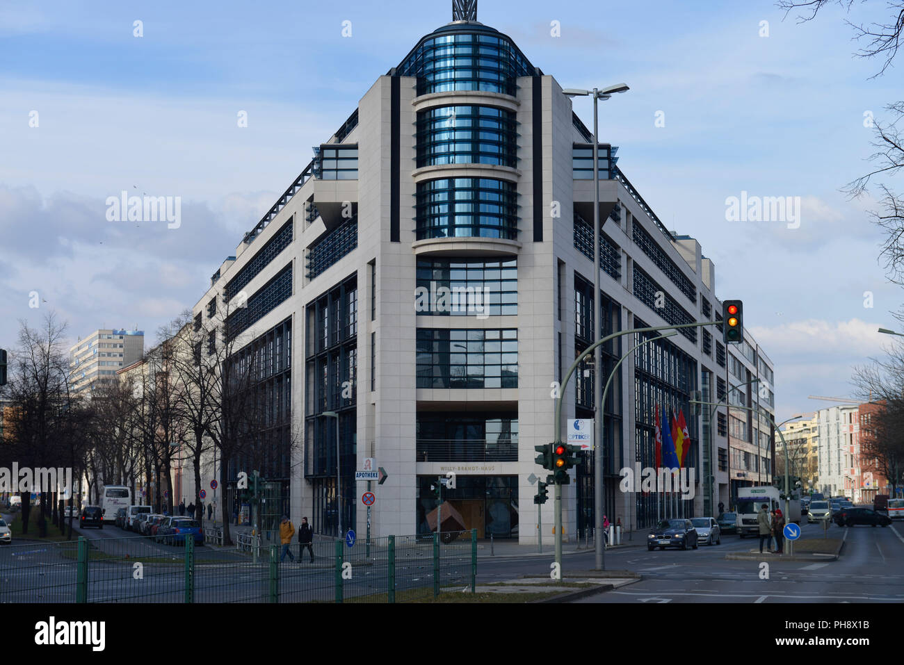 Willy-Brandt-Haus, Stresemannstrasse, Kreuzberg, Mitte, Berlin, Deutschland Stock Photo