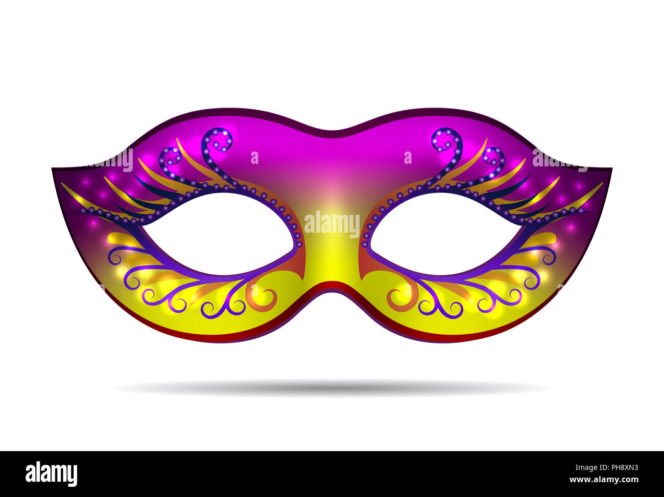 Carnival mask for masquerade costume. Stock Photo
