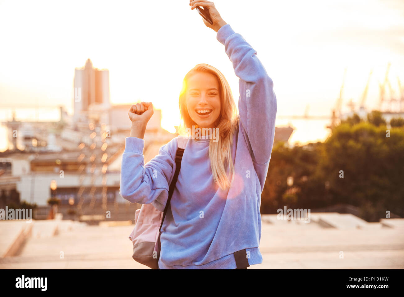 Young Girl Use Phone during School Break. Girl Play Online Games Stock  Image - Image of game, female: 151347341