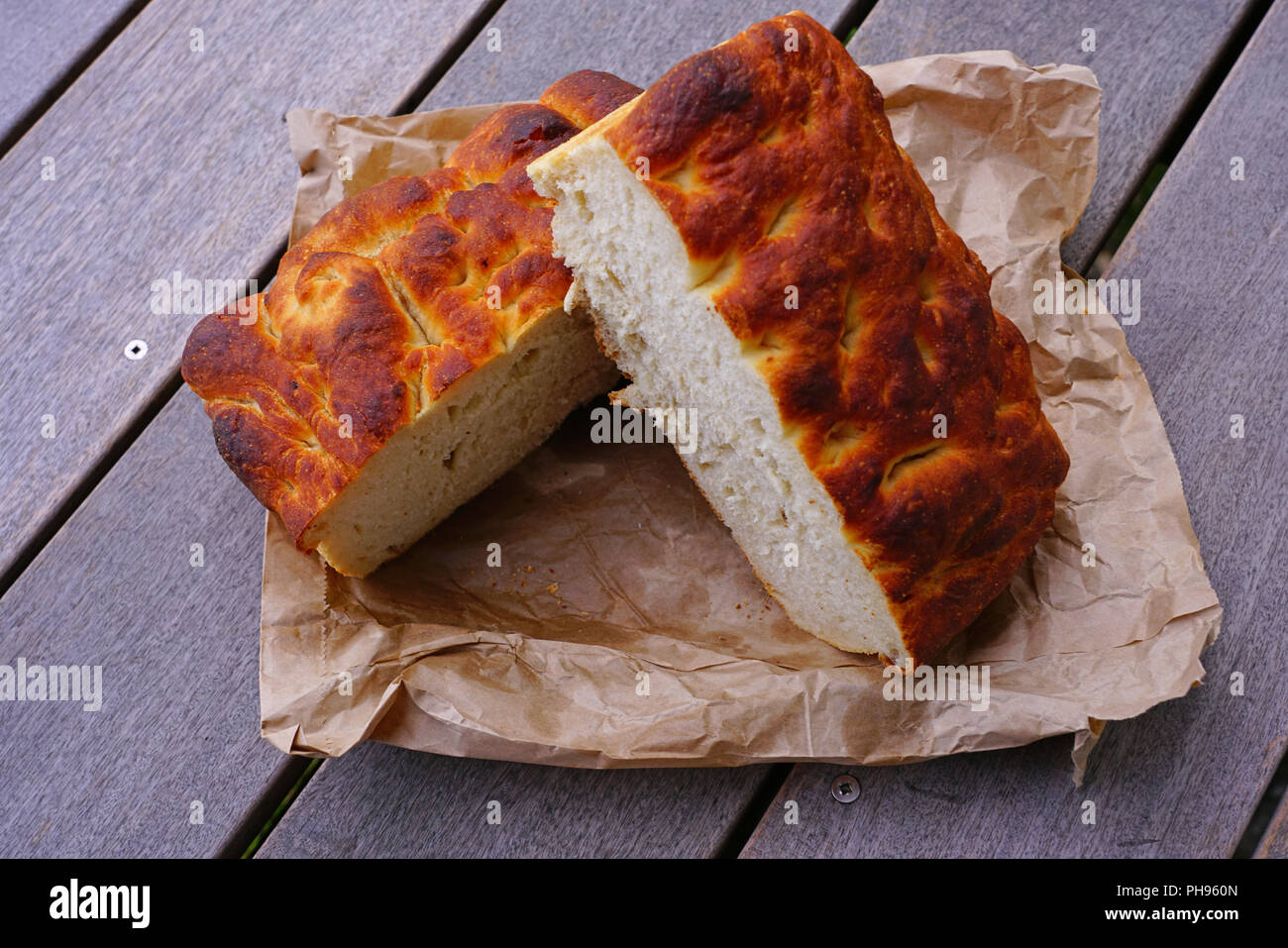Fresh sourdough potato Maori bread (rewena), a New Zealand specialty