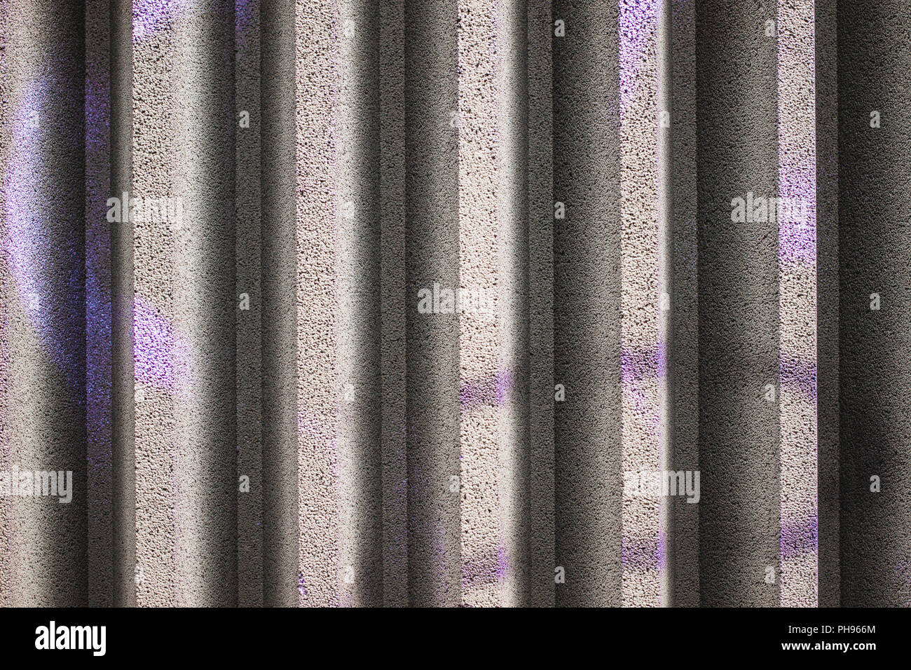 Detail of a sound-damping wall Stock Photo