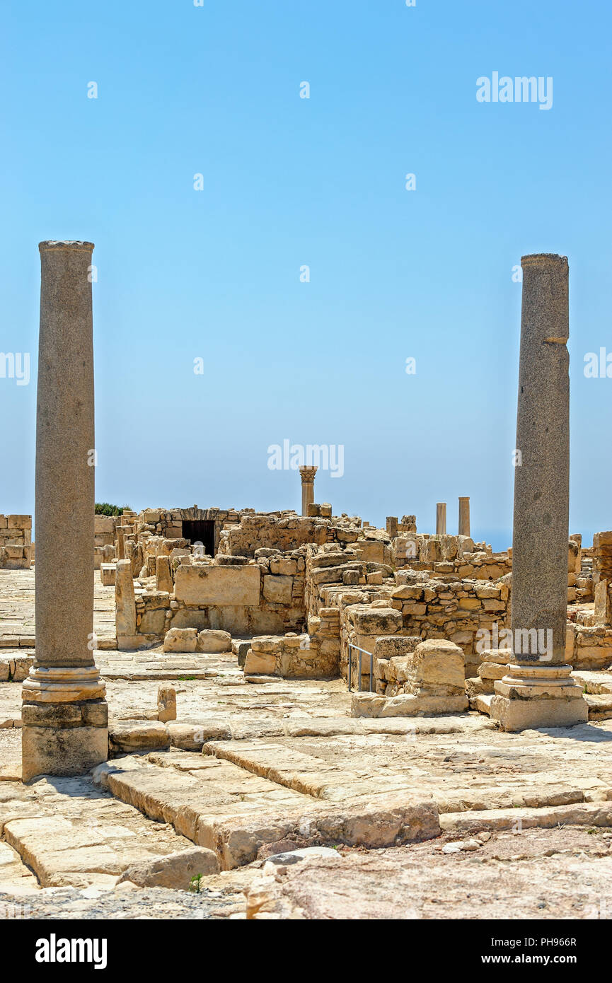 Ruins of ancient town on Cyprus Stock Photo