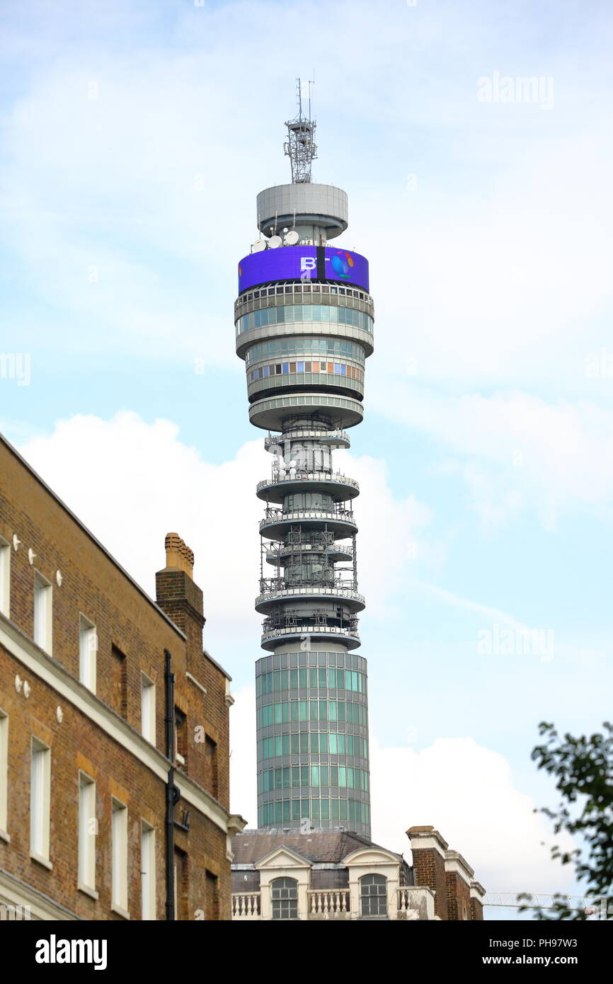 The BT Tower in London, UK Stock Photo