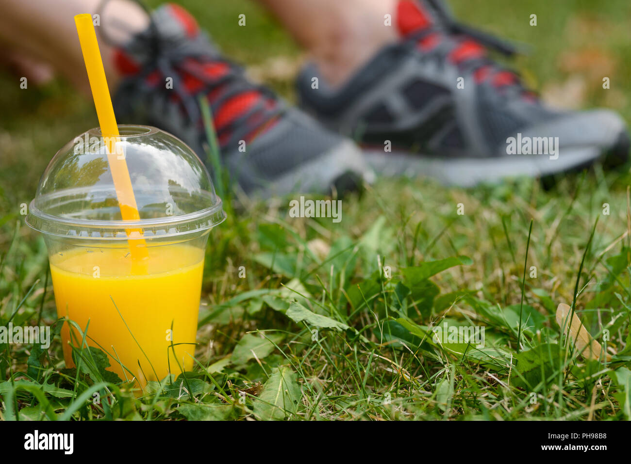 Tasty drink for sportsmen Stock Photo Alamy