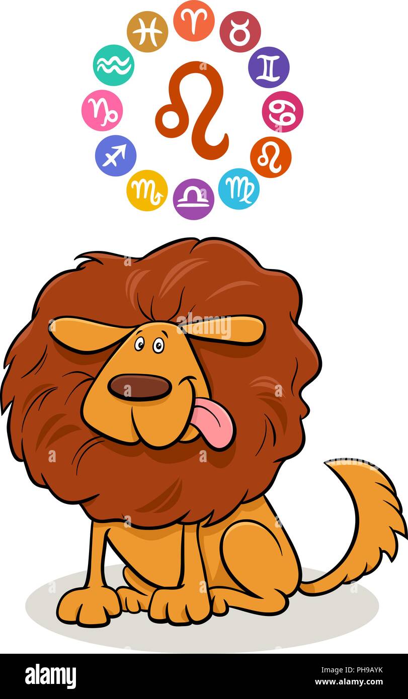 Cartoon Illustration of Leo Zodiac Sign with Funny Dog Stock Vector Image & Art - Alamy Cartoon Illustration of Leo Zodiac Sign with Funny Dog Stock Vector Image & Art - Alamy