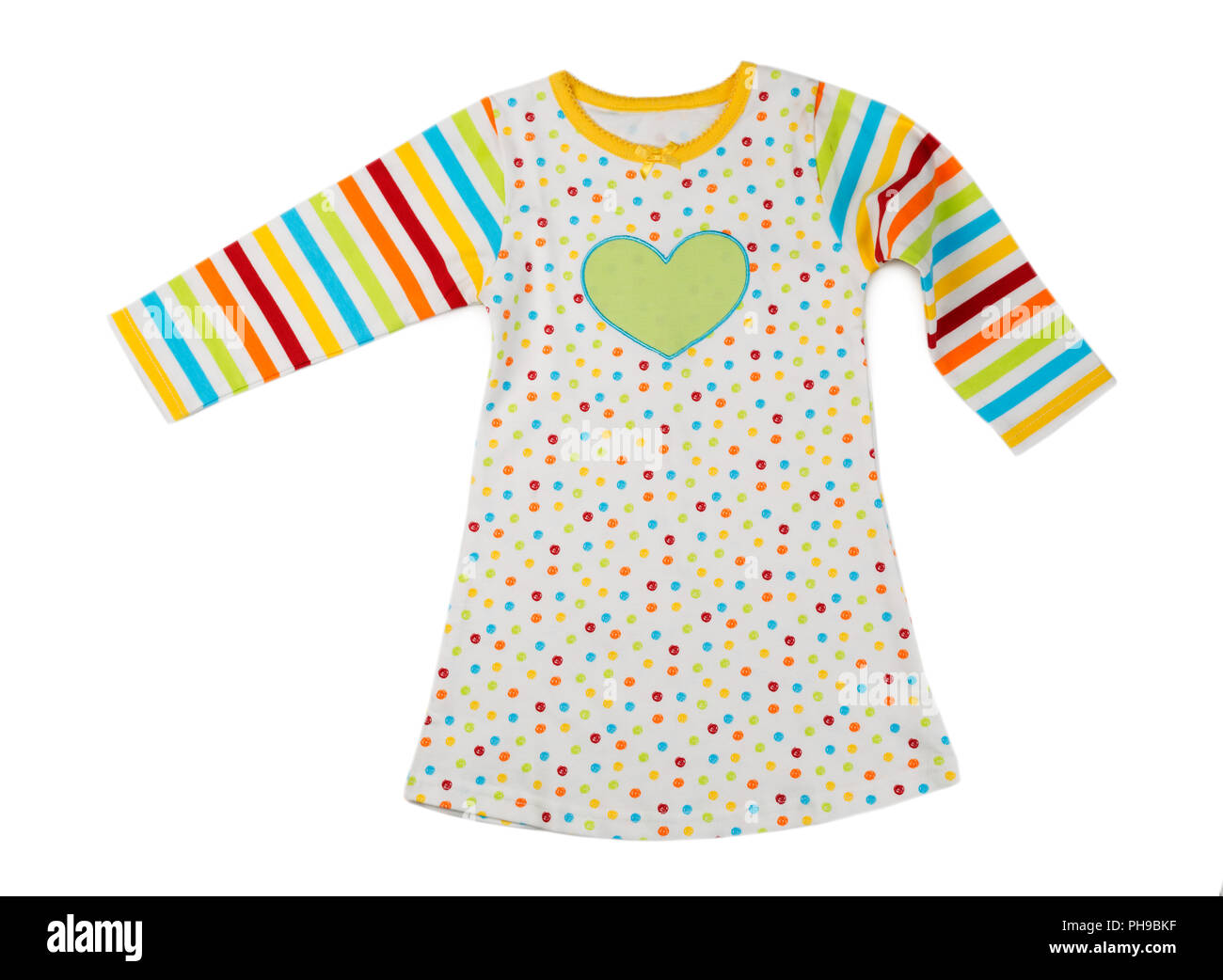 Striped baby dress Stock Photo - Alamy