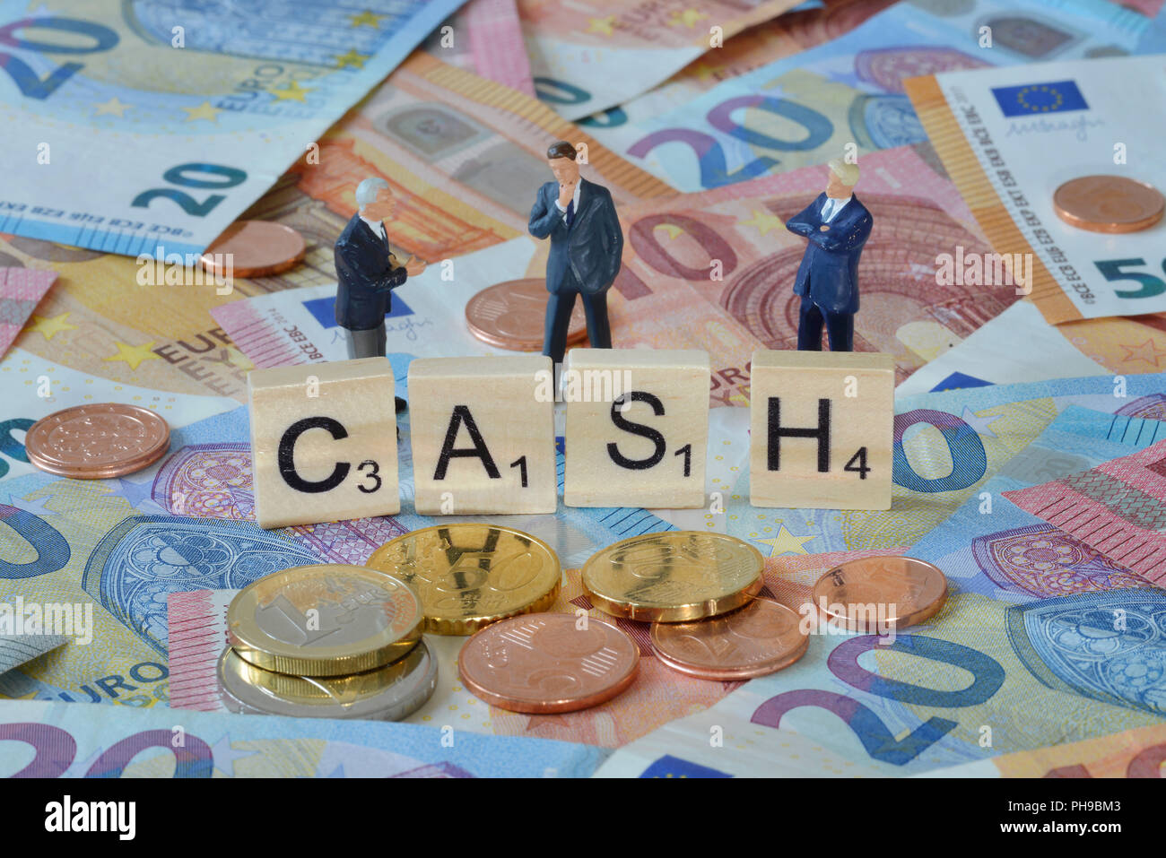 Symbolfoto Wirtschaftsbegriff Cash Stock Photo
