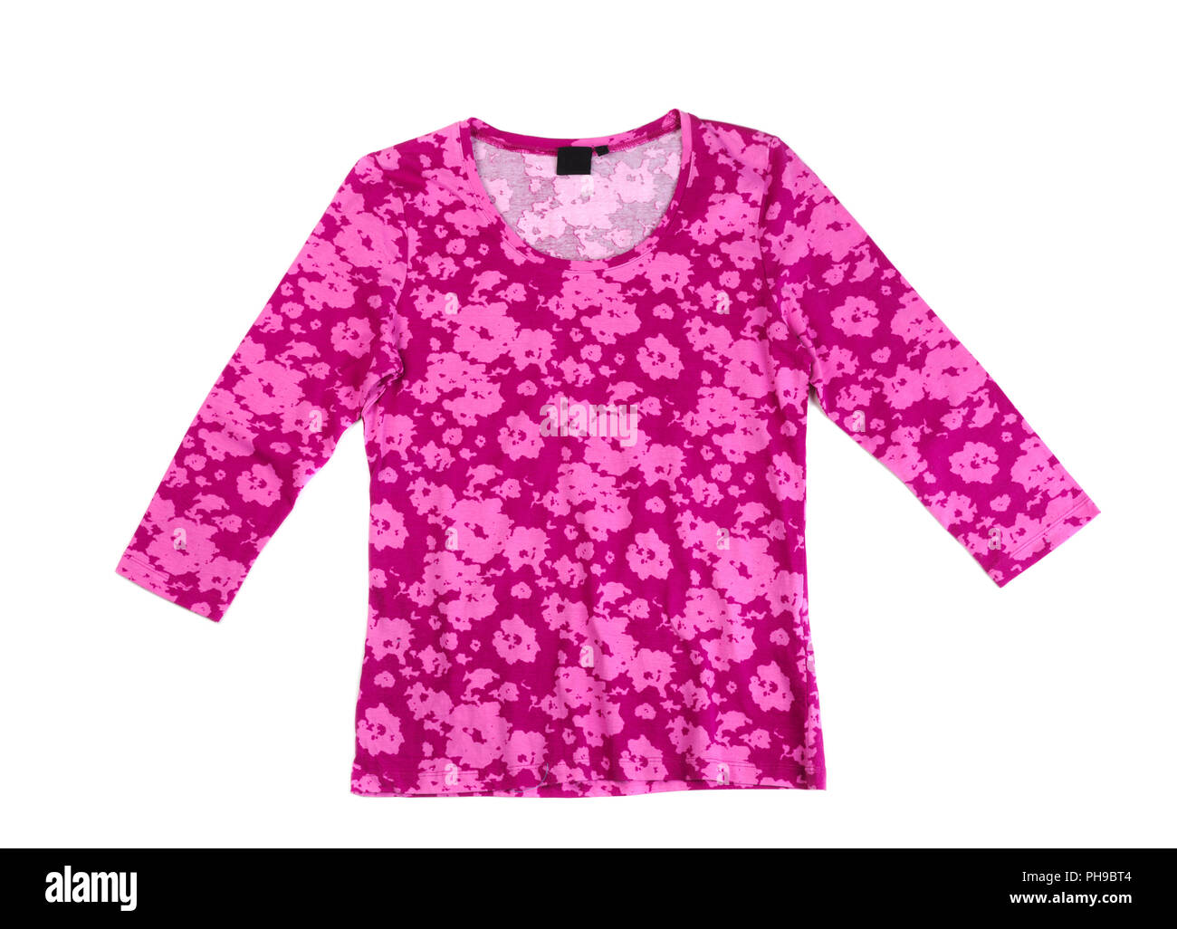 Fashion red Tshirt with a pattern Stock Photo Alamy