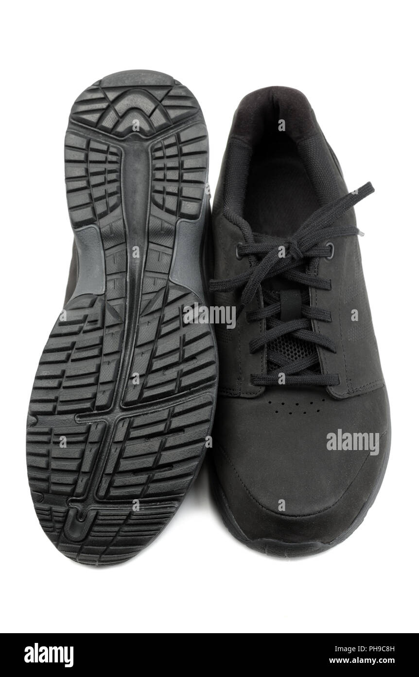 mens black walking shoes uk