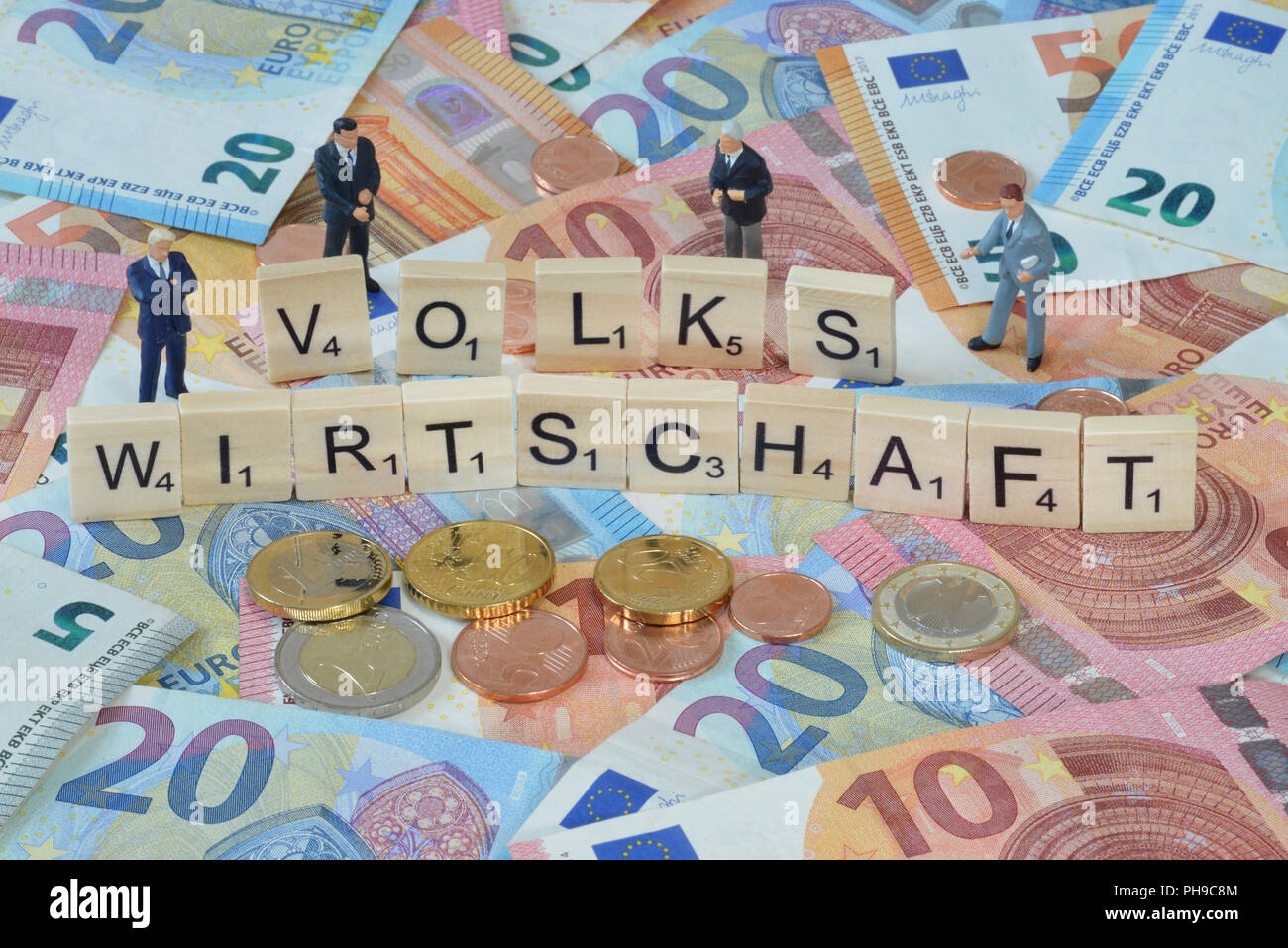 Symbolfoto Wirtschaftsbegriff Volkswirtschaft Stock Photo