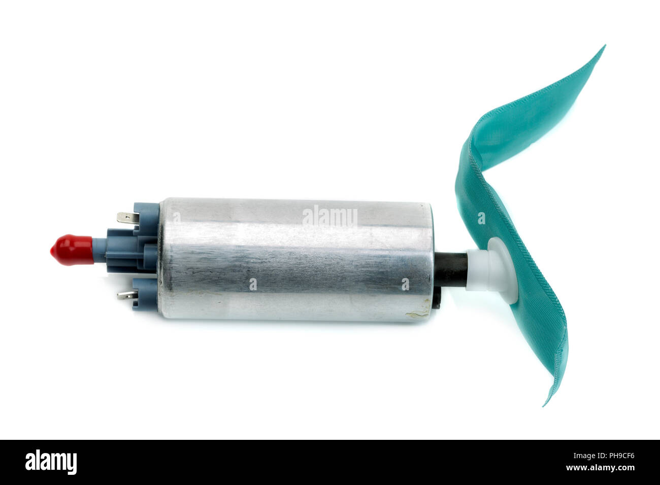 Submerged fuel pump and a fine filter 