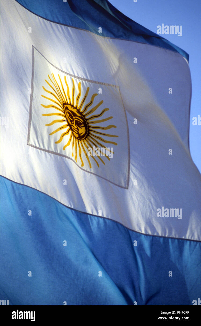 Argentine flag Stock Photo