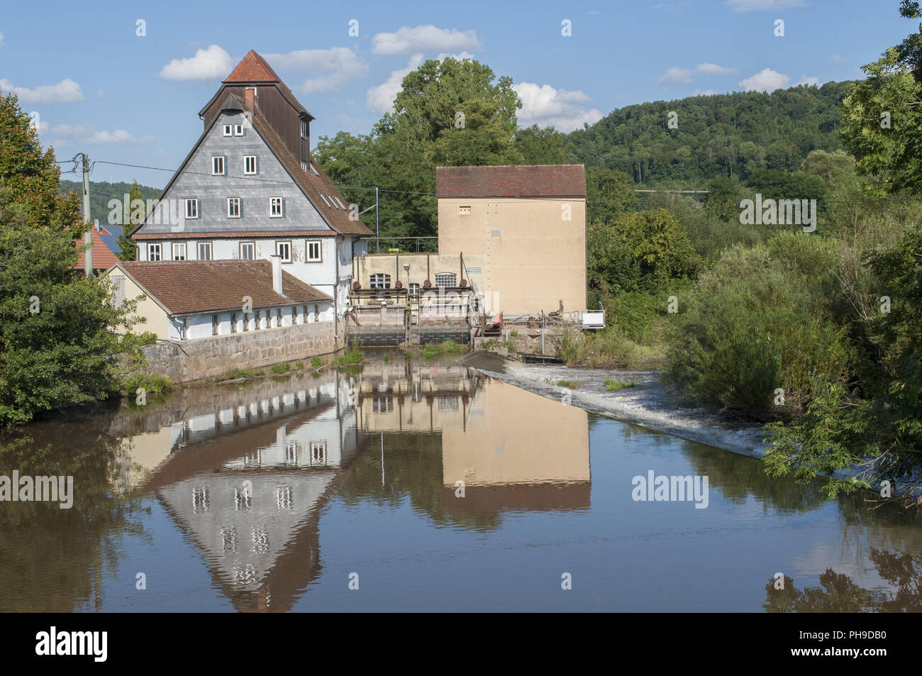 Historic Mill in Untermuenkheim-Haagen, Germany Stock Photo