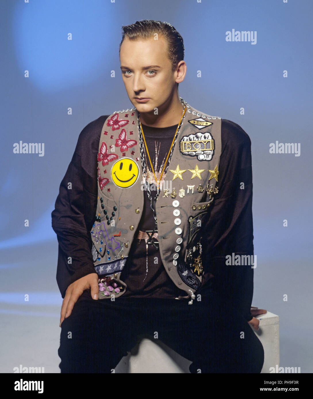 Boy George on 06.07.1989 in München / Munich. | usage worldwide Stock Photo  - Alamy