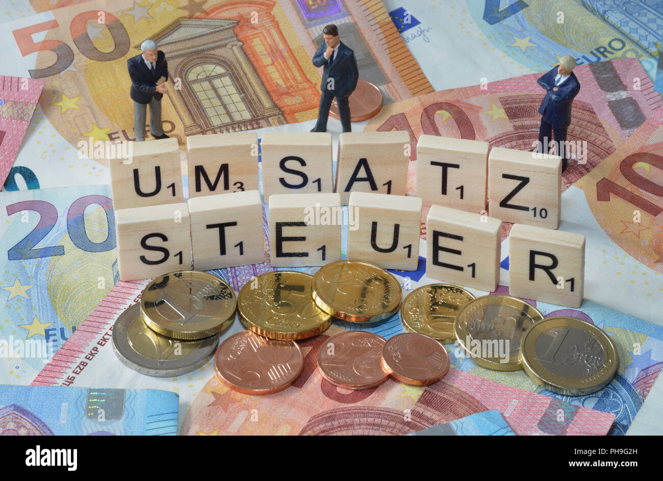 Symbolfoto Wirtschaftsbegriff Umsatzsteuer Stock Photo - Alamy