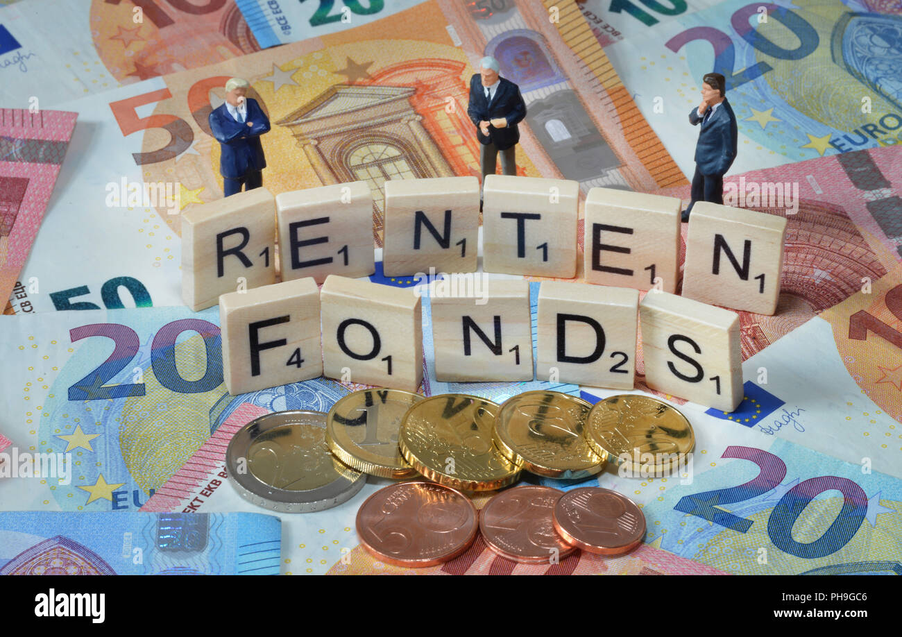 Symbolfoto Wirtschaftsbegriff Rentenfonds Stock Photo