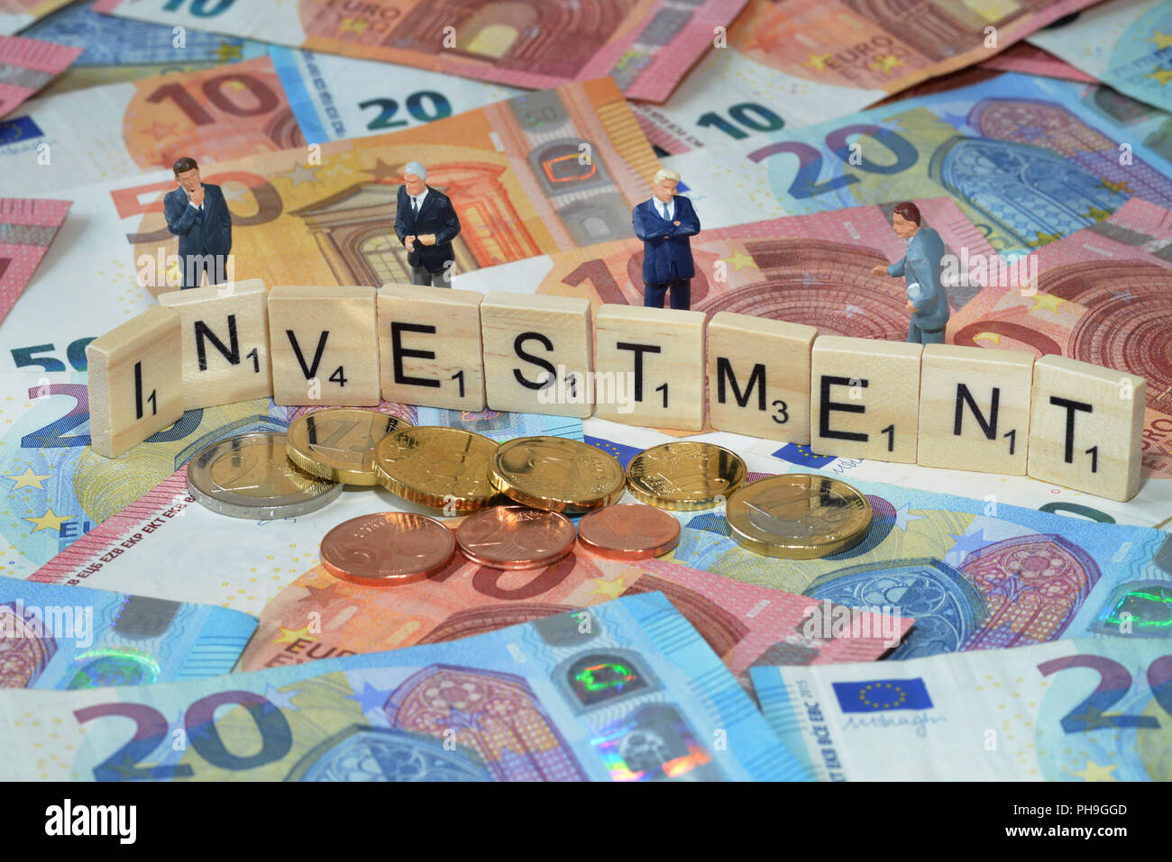 Symbolfoto Wirtschaftsbegriff Investment Stock Photo