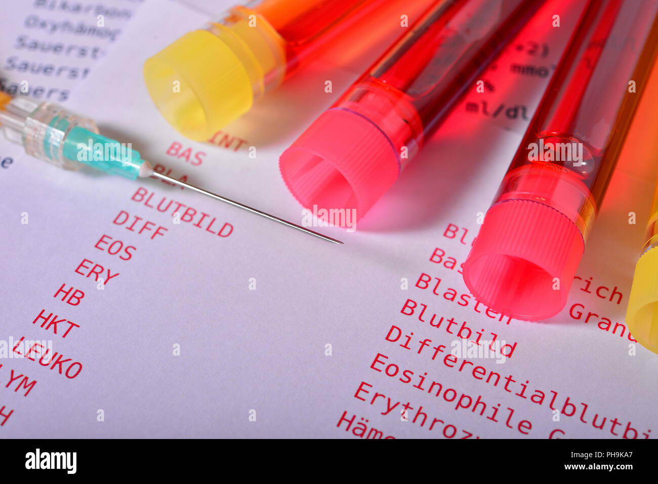 Lab blood test laboratory medicine Stock Photo Alamy