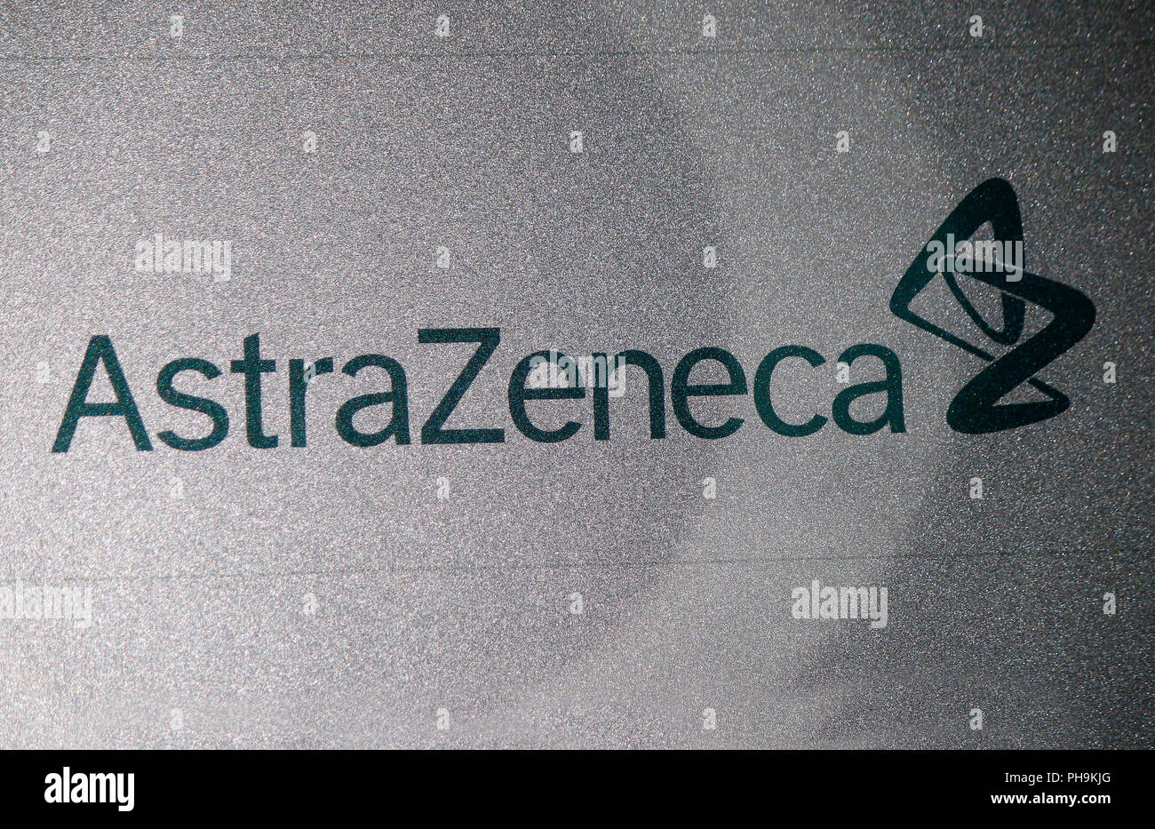 Das Logo der Marke 'Astra Zeneca', Berlin. Stock Photo