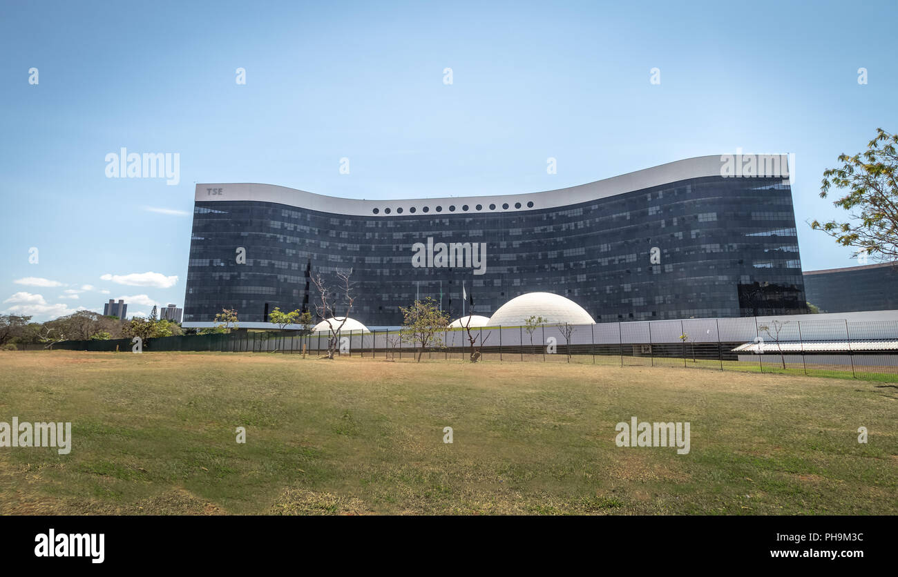 Brazil Superior Electoral Court (Tribunal Superior Eleitoral - TSE) Building - Brasilia, Brazil Stock Photo