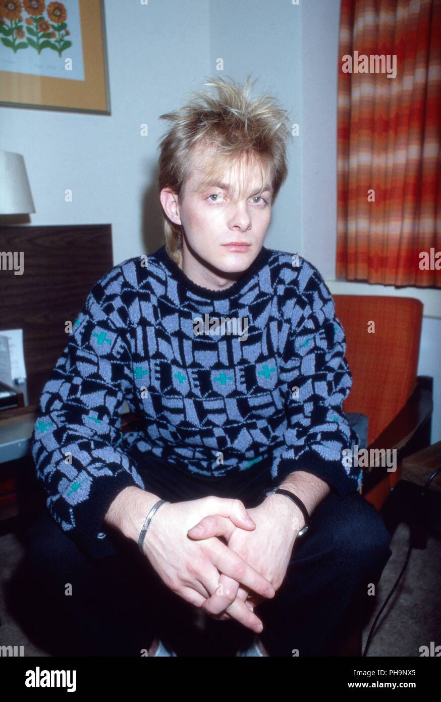 Frank Mertens von "Alphaville", deutsche Synthie Pop Band, zu Besuch in