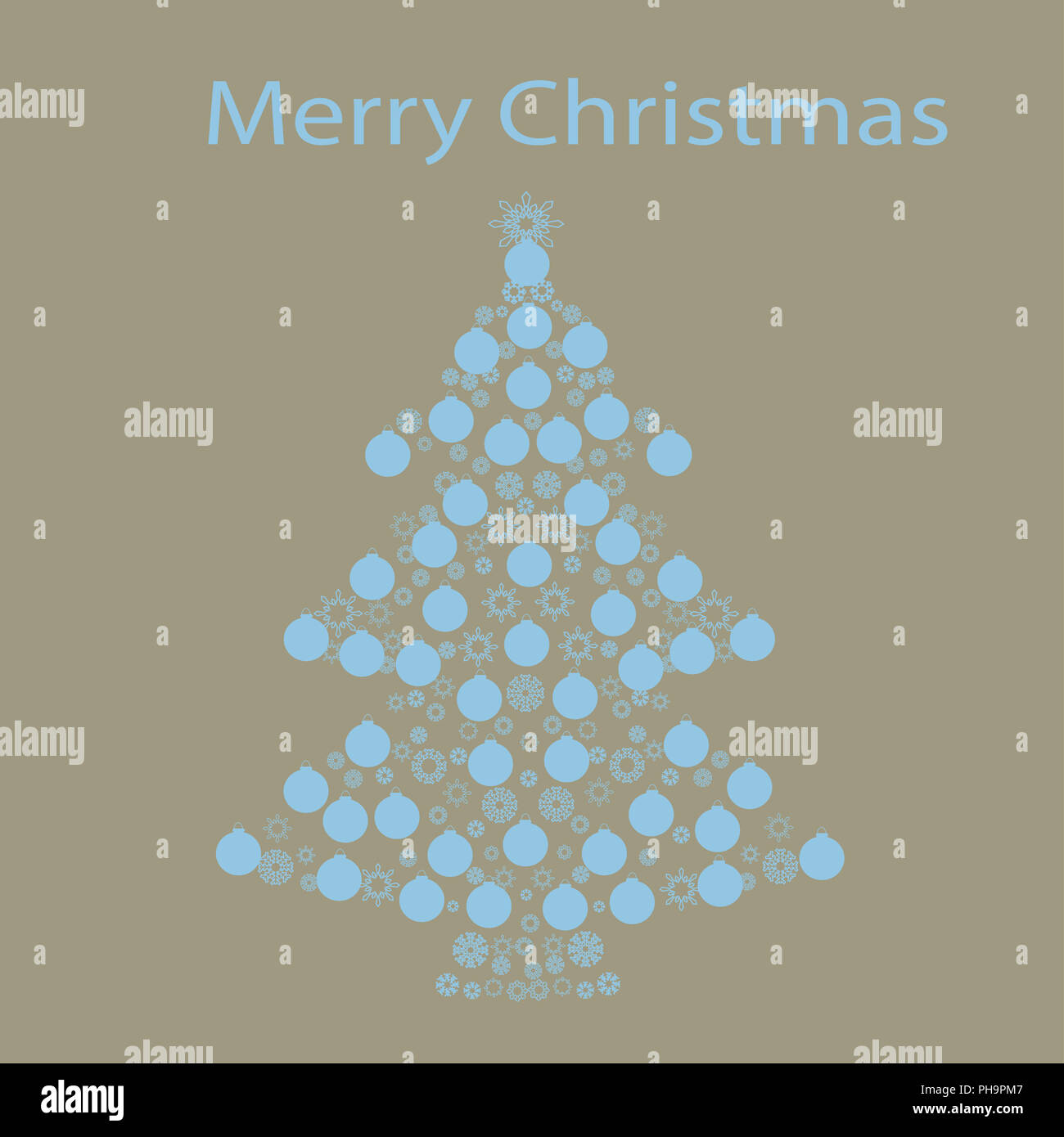 Christmas tree ball card background Stock Photo - Alamy