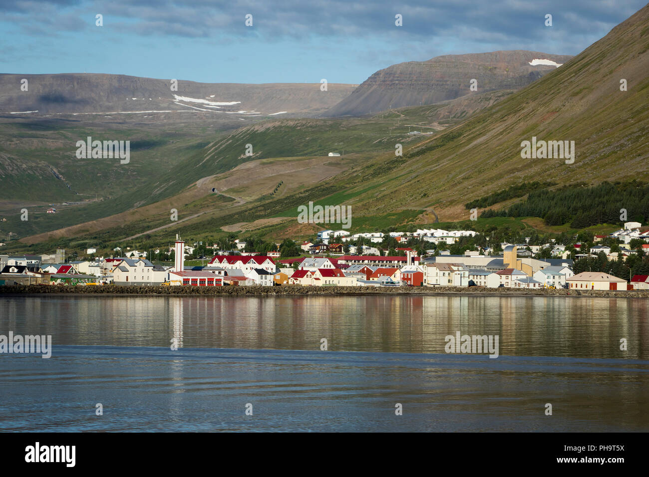 Iceland, Westfjords, Isafjordur approach Stock Photo