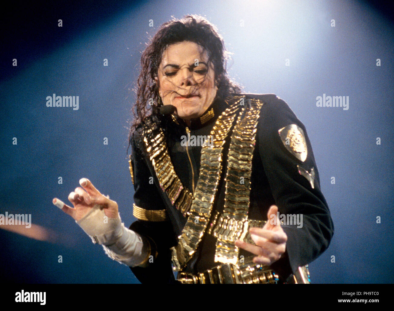 Michael Jackson on 23.09.1993 in Istanbul. | usage worldwide Stock