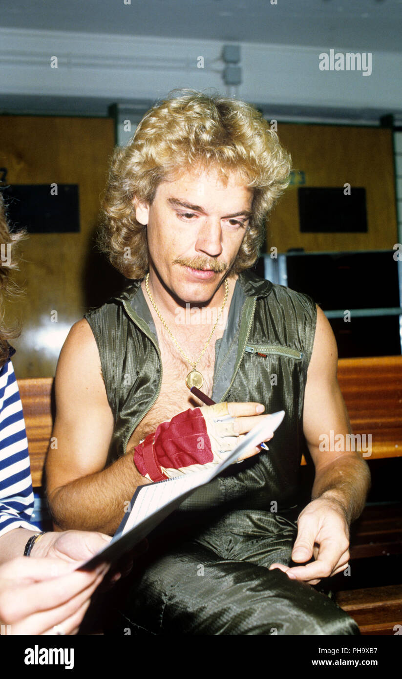 Frank Beard (ZZ Top) on 01.05.1982 in Dortmund. usage worldwide Stock