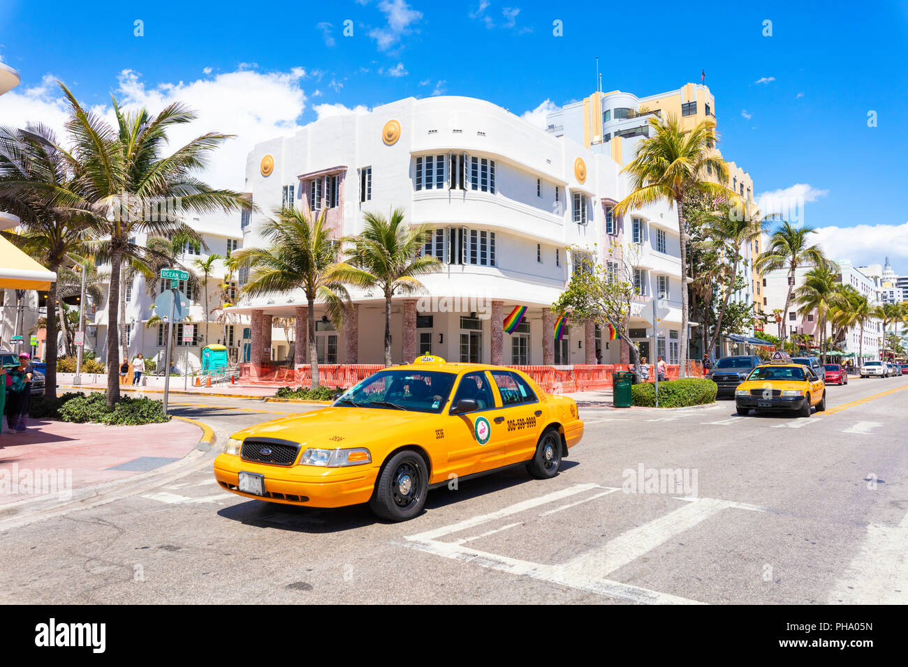 Miami beach florida taxi cab hi-res stock photography and images - Alamy