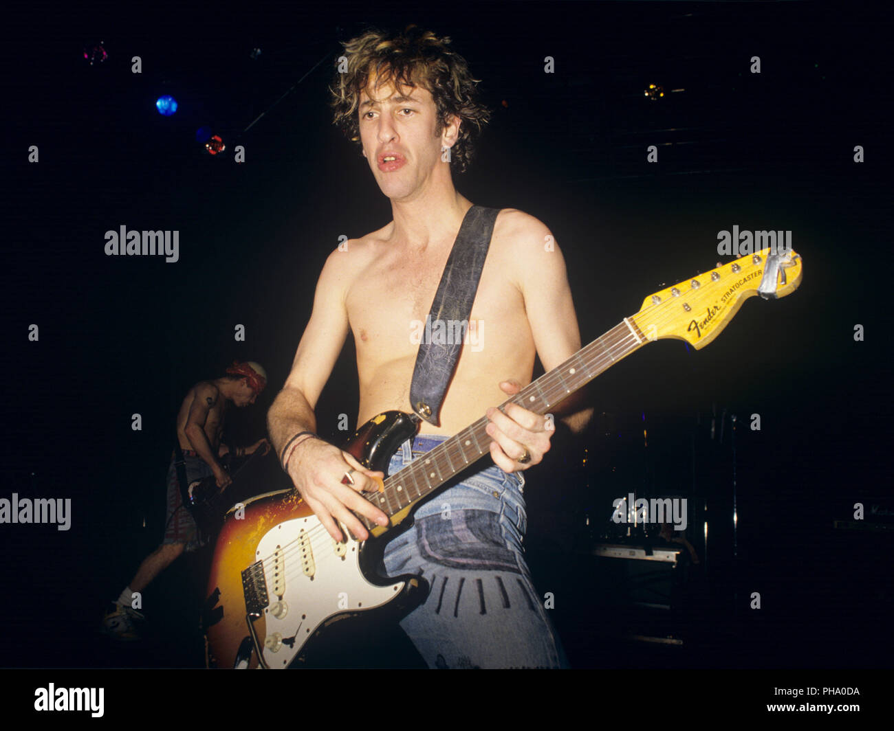 Red Hot Chili Peppers, here guitarist Hillel Slovak, on 09.02.1988 in München / Munich. | usage worldwide Stock Photo