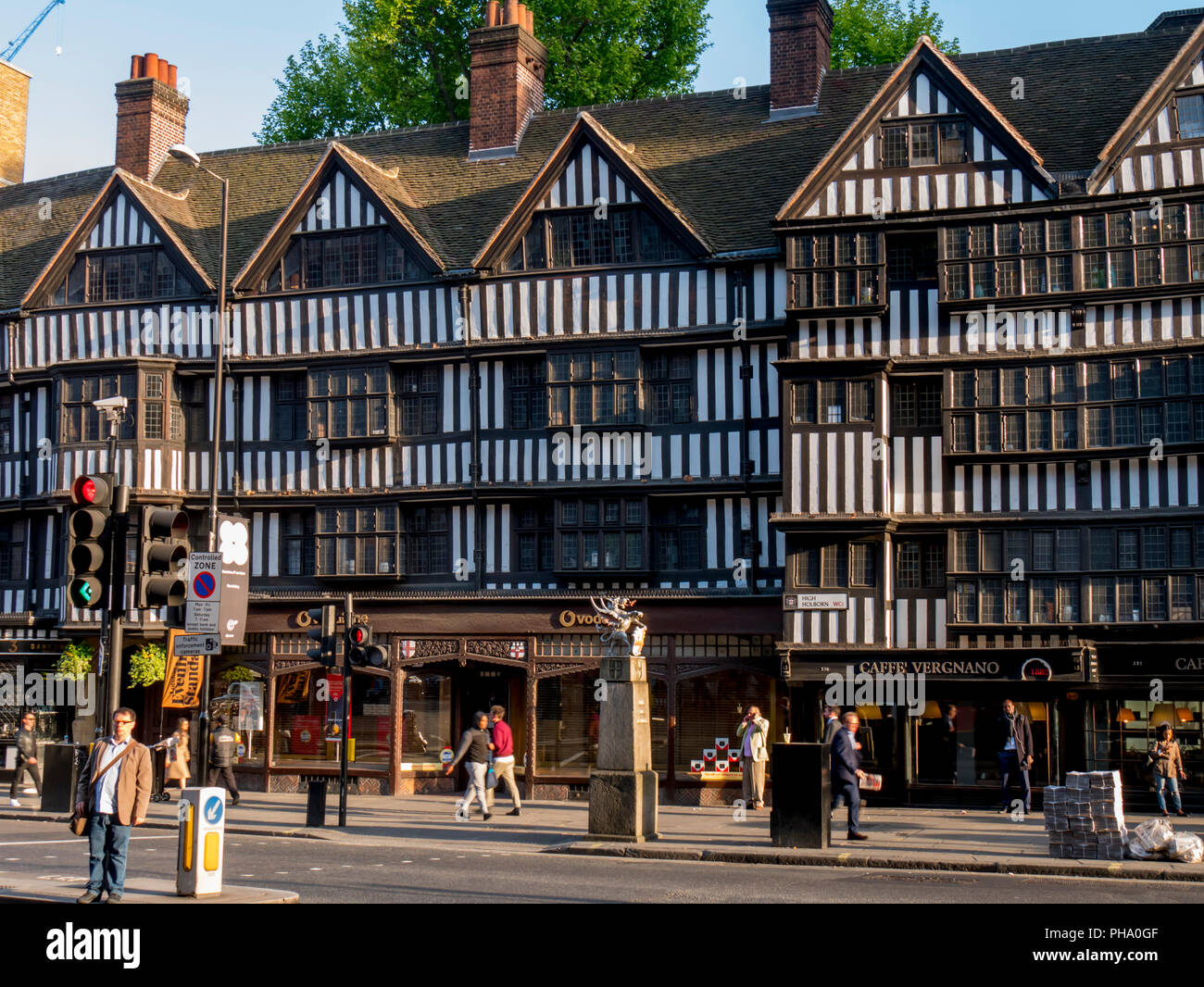High Holborn half timbered buildings, London, England, United Kingdom, Europe Stock Photo