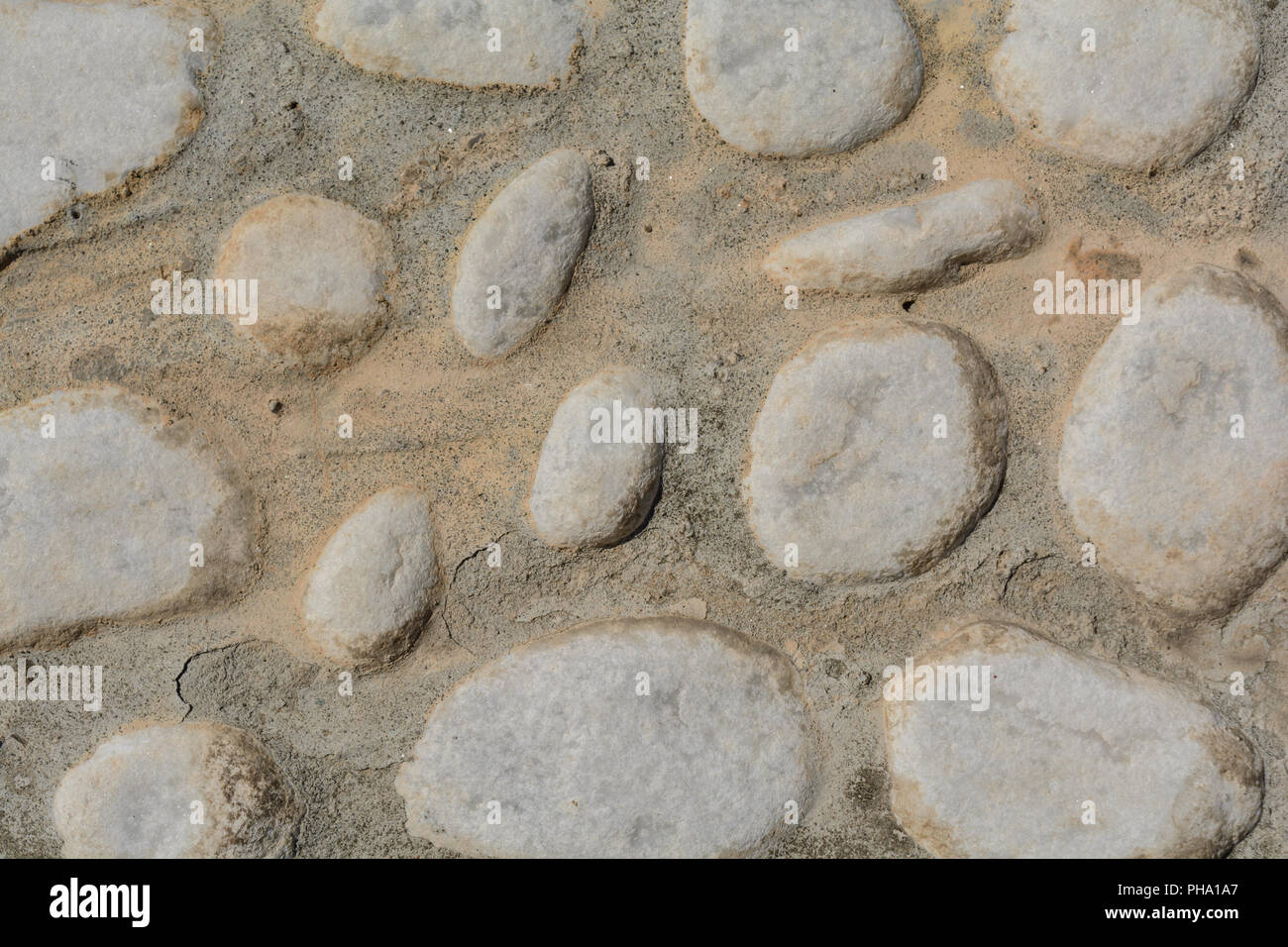 Boulders give patterns as a background Stock Photo