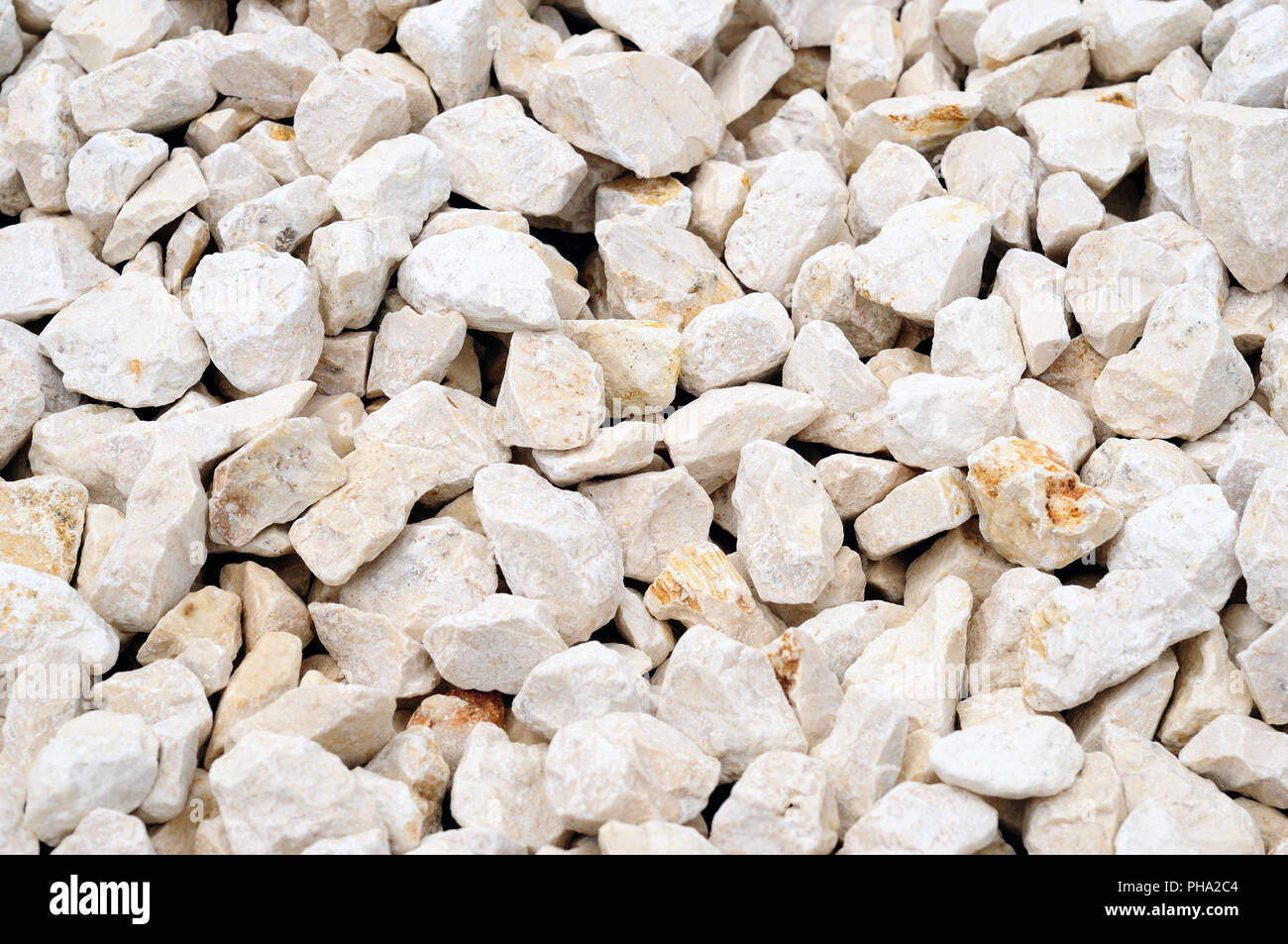 White gravel Stock Photo