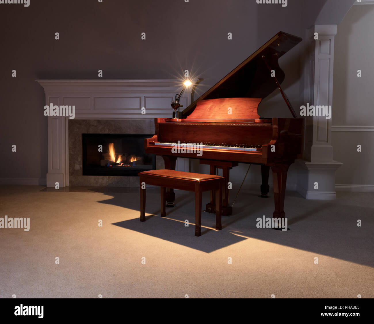 Grand piano living room hires stock photography and images Alamy