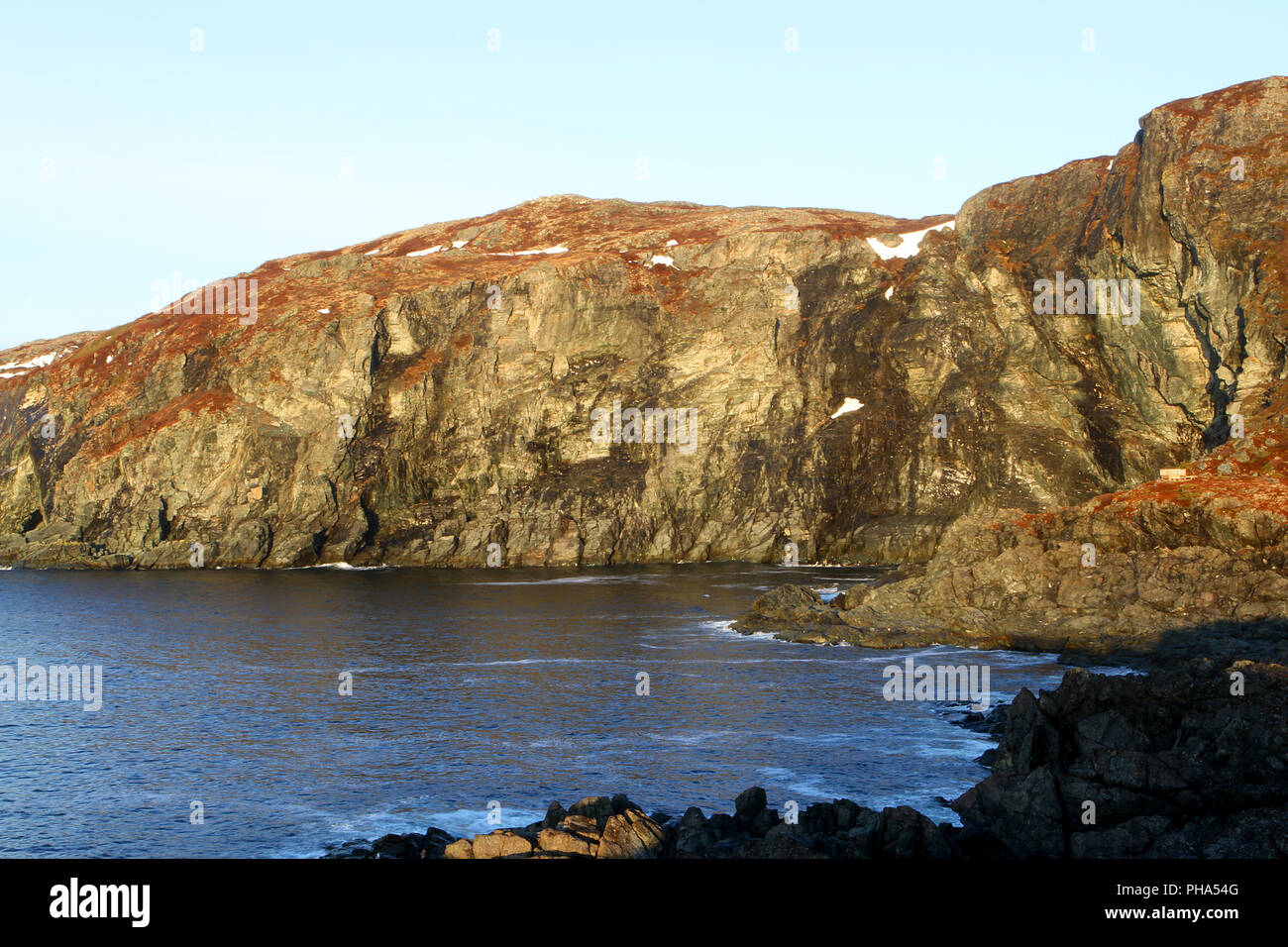 Scenics in community of South Brook which is located near the most northerly point of the #1 Trans-Canada Highway in Newfoundland. Stock Photo