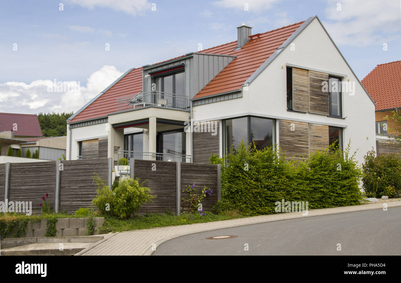 new housing estate in Tauberbischofsheim, Germany Stock Photo