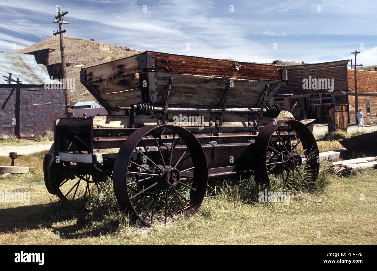 Bodie, old transport carriage Stock Photo