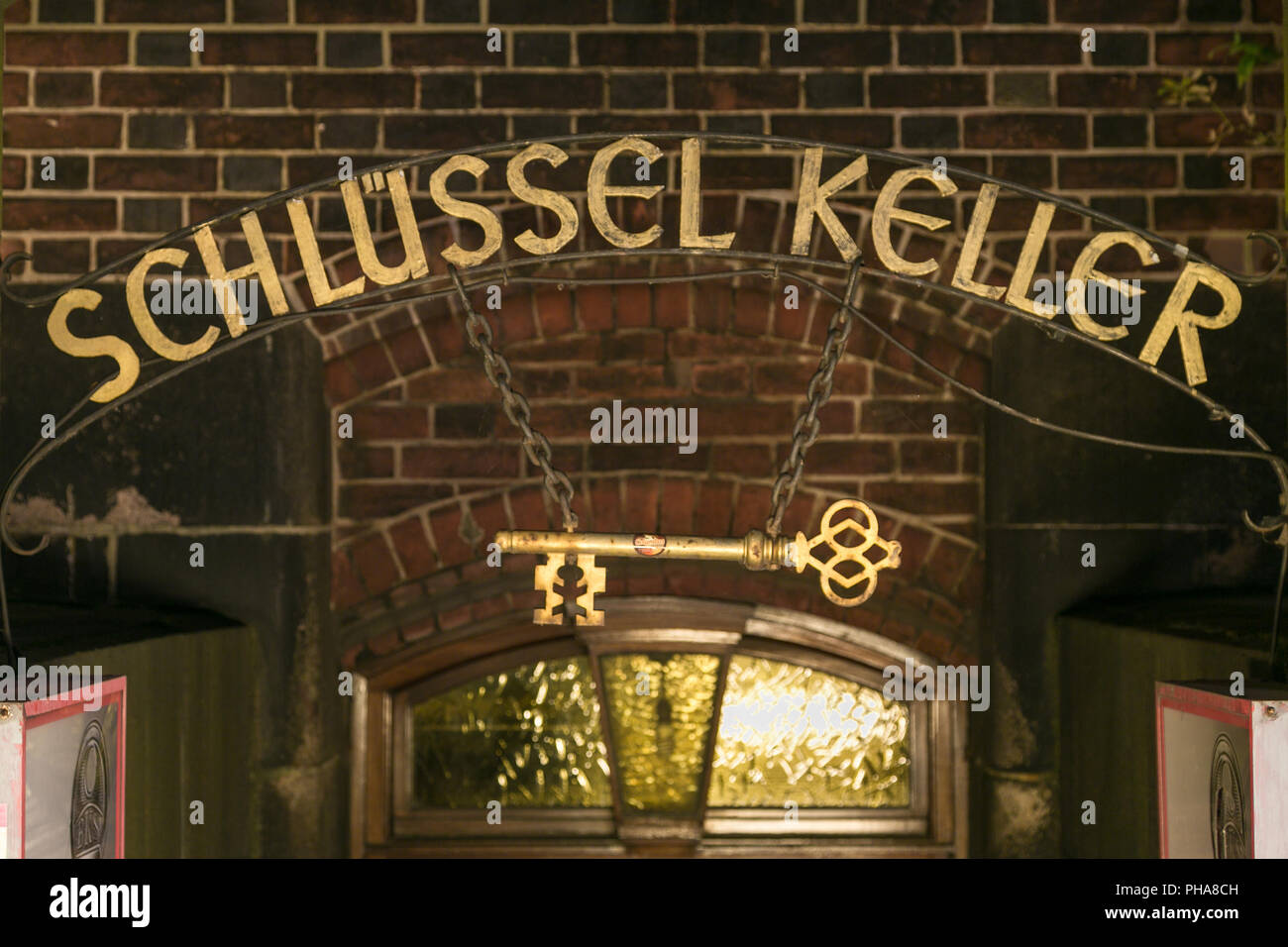 signboard key manufacturer, Hamburg Stock Photo