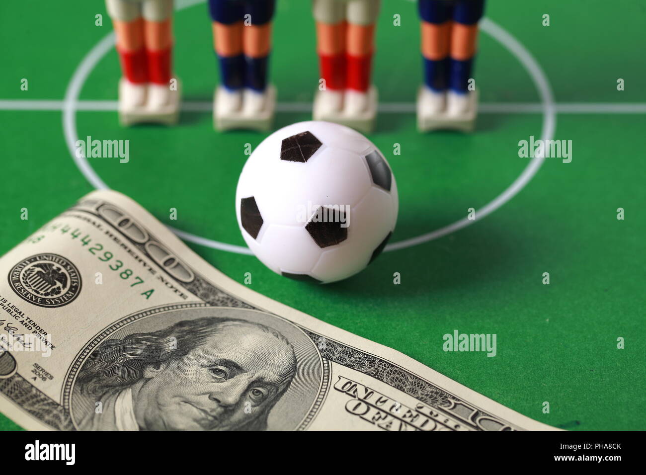 foosball player table soccer Stock Photo Alamy