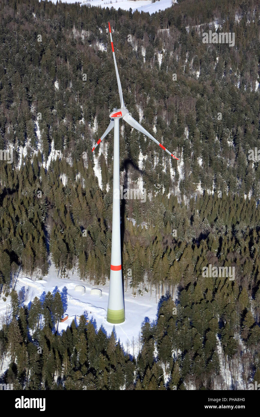 Wind farm in the Black Forest near Schopfheim Gersbach Stock Photo