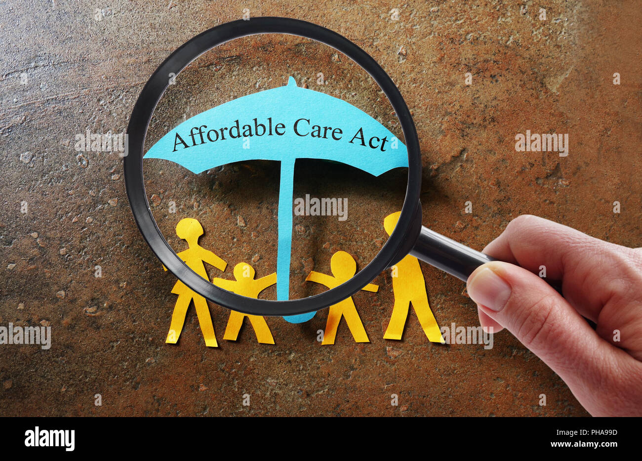Affordable Care Act search Stock Photo