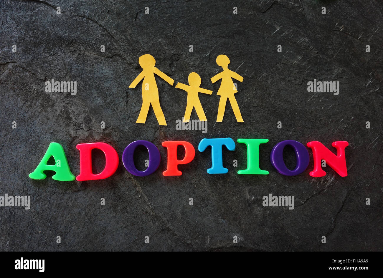 Family adoption concept Stock Photo