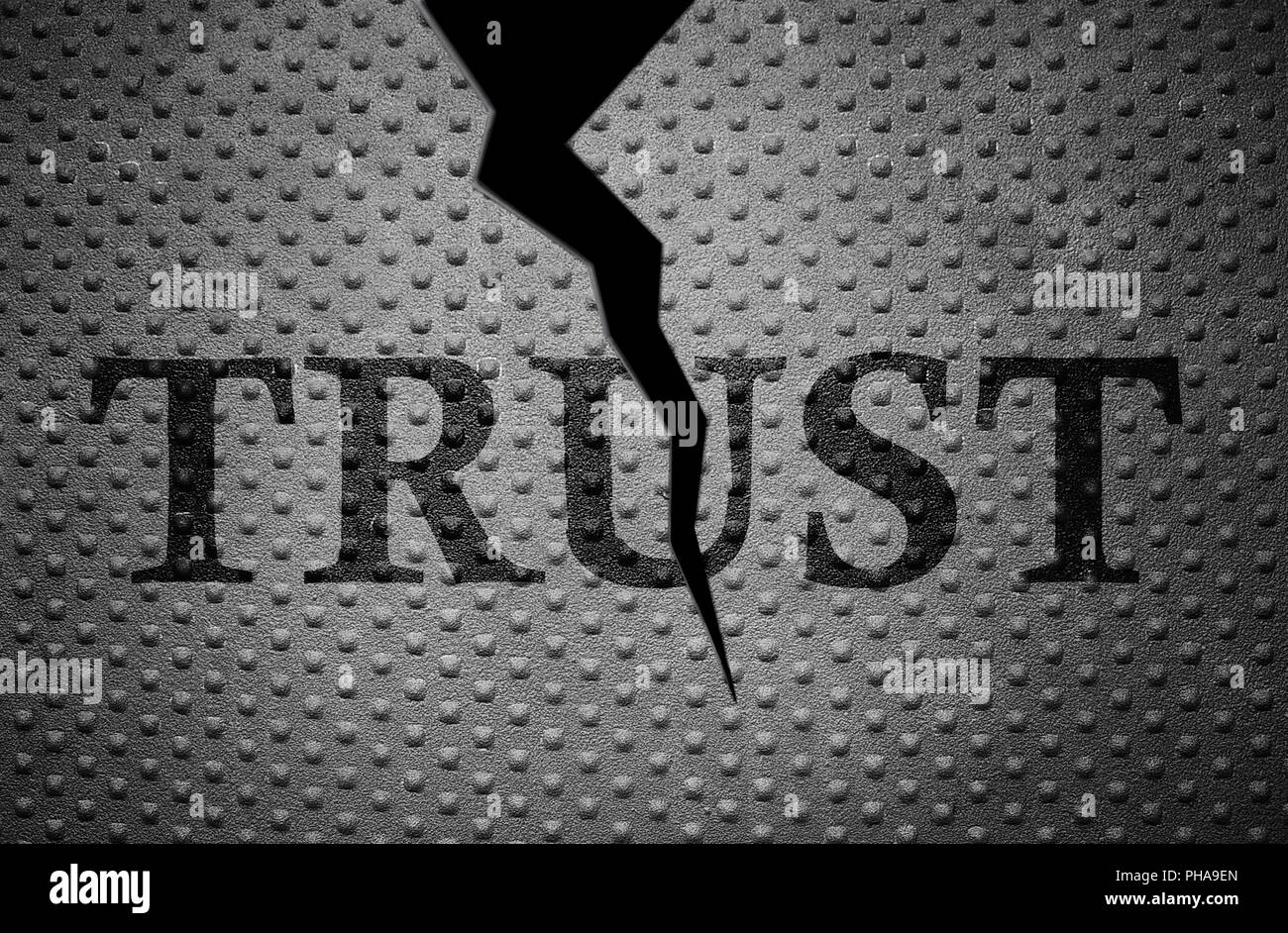 Broken Trust pattern Stock Photo