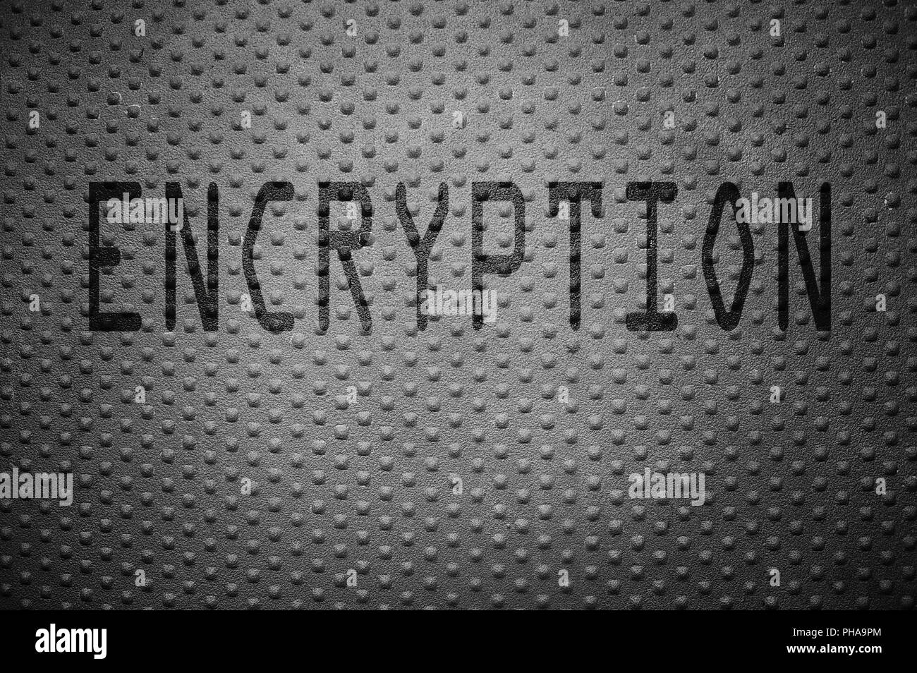 Data encryption Stock Photo