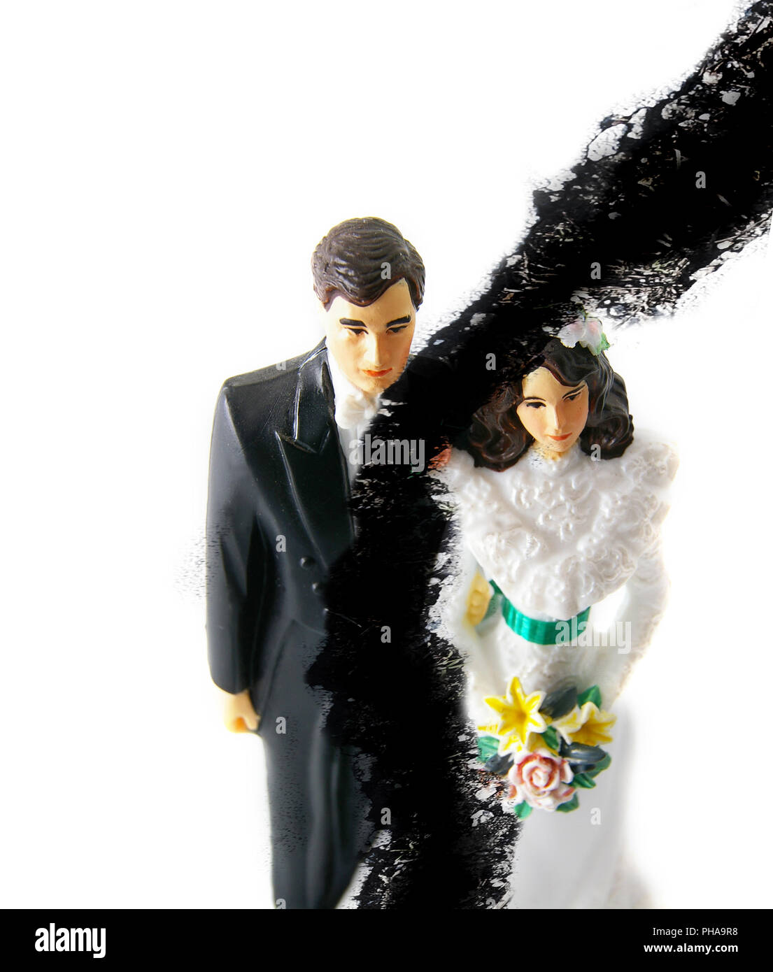Couple torn apart Stock Photo - Alamy